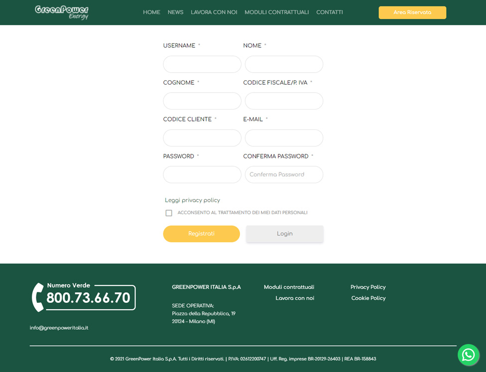 Greenpower Italia area riservata